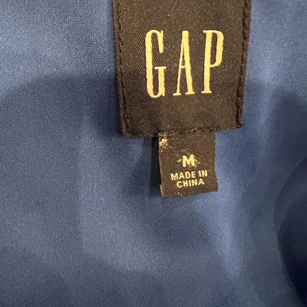 Gap Elegant Blue Wrap Dress - Picture 3 of 8